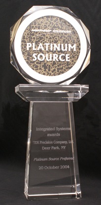 Northrop Grumman Platinum Preferred Supplier 2004